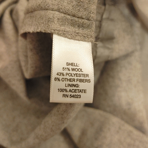 Banana Republic grey wool and rhinestoned party dress Size 8 - Picture 10 of 15